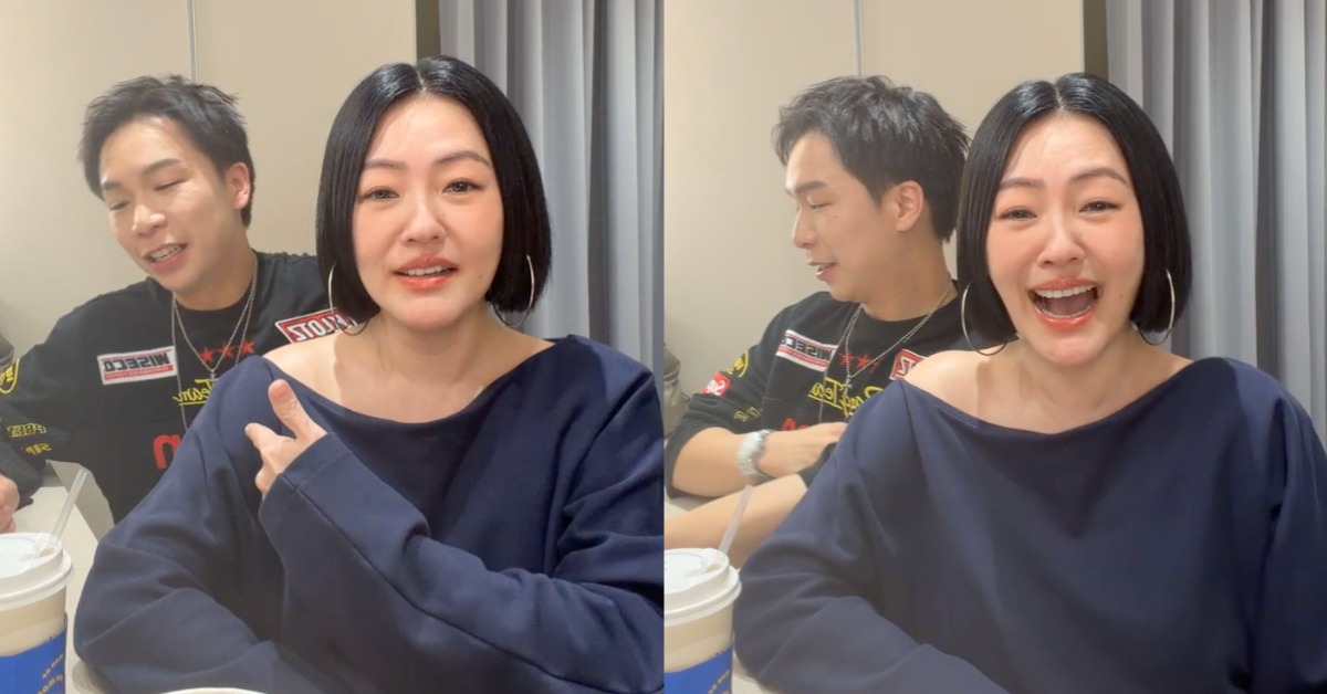 小S與派翠克驚喜開直播，替節目《小姐不熙娣》播出宣傳。（圖／翻攝自小S Instagram）