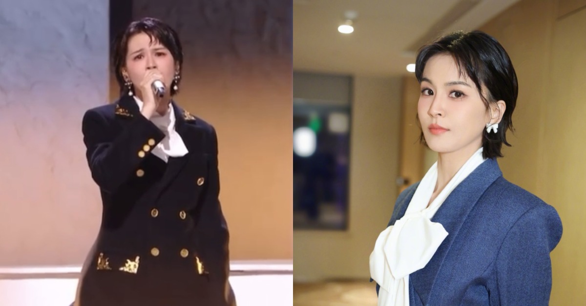女星曾沛慈參加《乘風2026》（浪姐7），初舞台帶來〈一個人想著一個人〉。（圖／翻攝自曾沛慈微博）