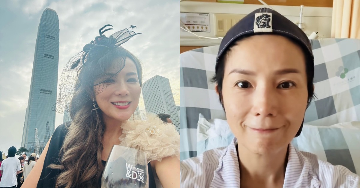 前港姐吳文忻（現名：吳忻熹）罹患乳癌後積極抗病，如今被診斷出肺炎。（圖／翻攝自吳文忻 臉書）