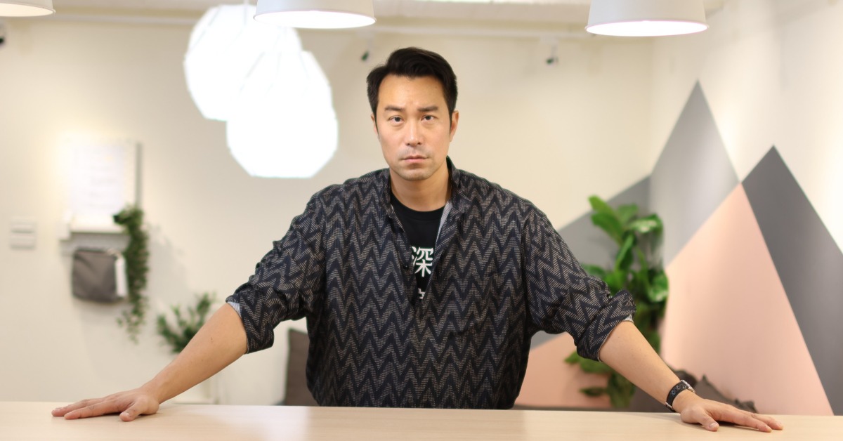 張孝全在《深度安靜》中演出諭明，首度與林依晨扮夫妻。（圖／東森娛樂）