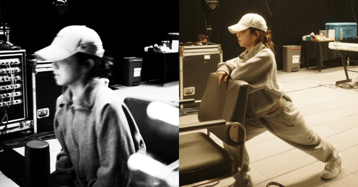 香港歌手G.E.M.鄧紫棋在台開唱前，先發文曬出彩排照。（圖／翻攝自鄧紫棋 IG）