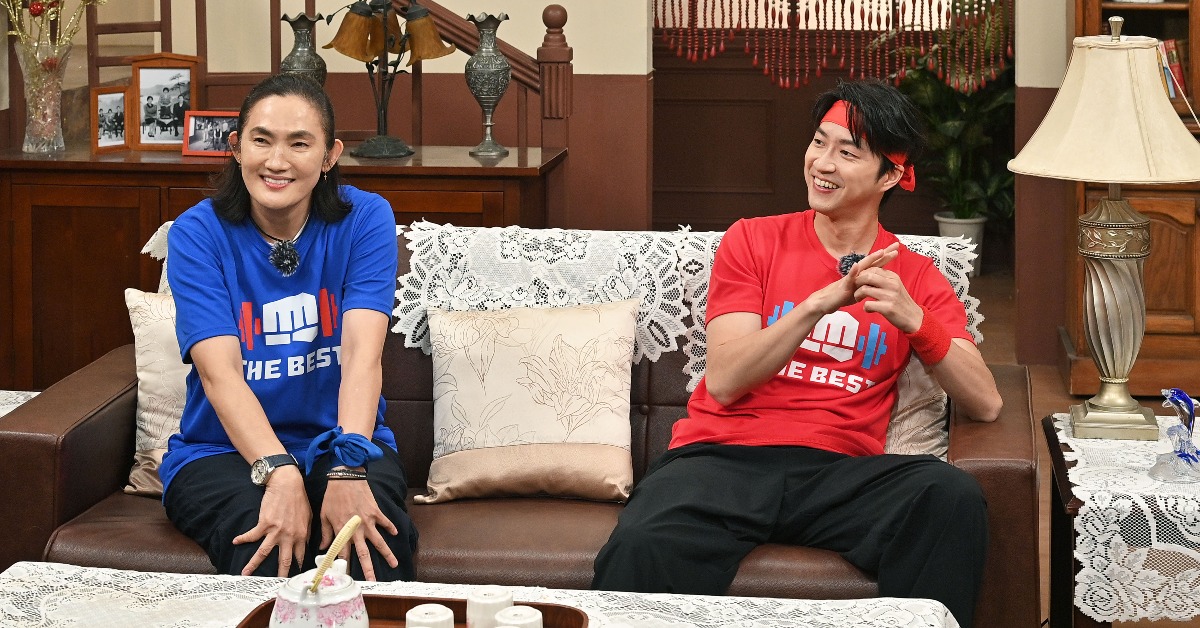 江宏傑、錢薇娟突上演八點檔橋段。（圖／《全城地圖：最強明星隊》提供）