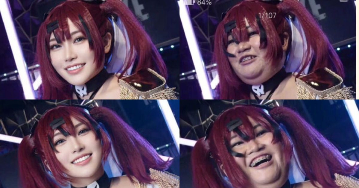 中國女Coser被爆出在拍攝後拒絕付款，讓攝影師公開「零修圖」原片。（圖／翻攝自微博）