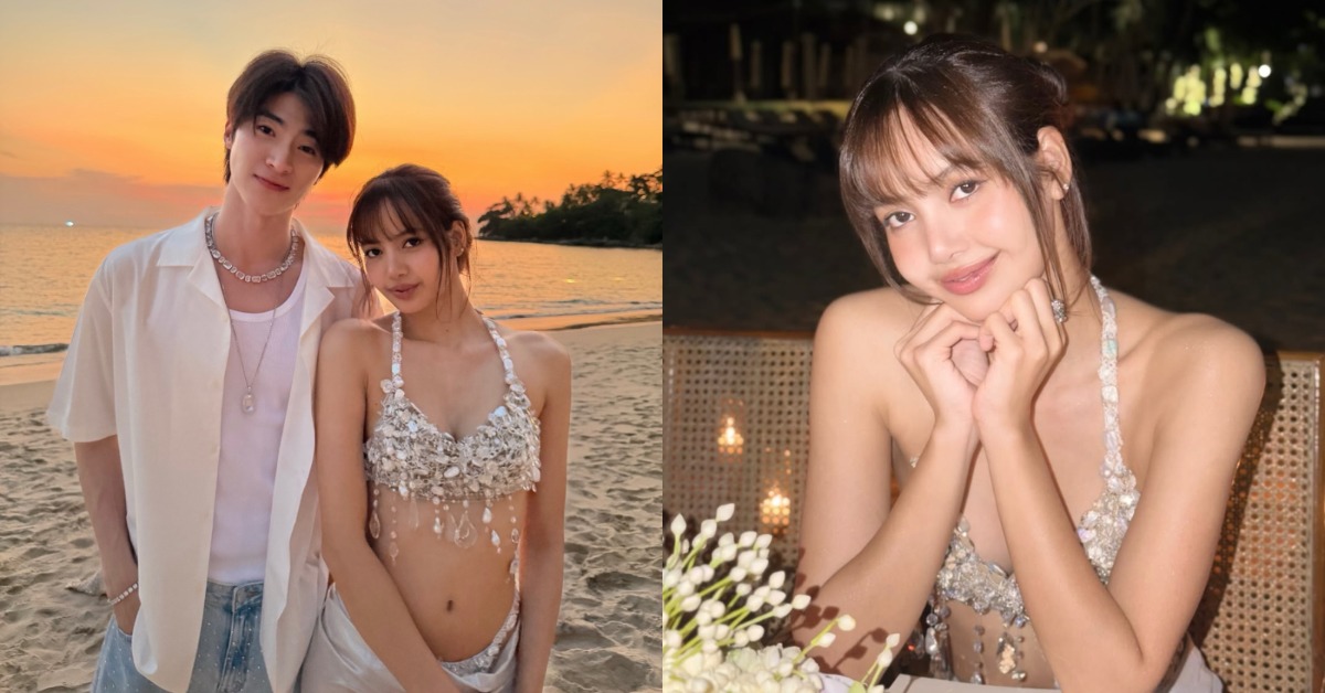 泰星彭提瓦特唐萬查洛（Pongtiwat Tangwancharoen）在社群曬出和BLACKPINK泰籍成員Lisa的合照。（圖／翻攝自彭提瓦特唐萬查洛、Lisa IG）