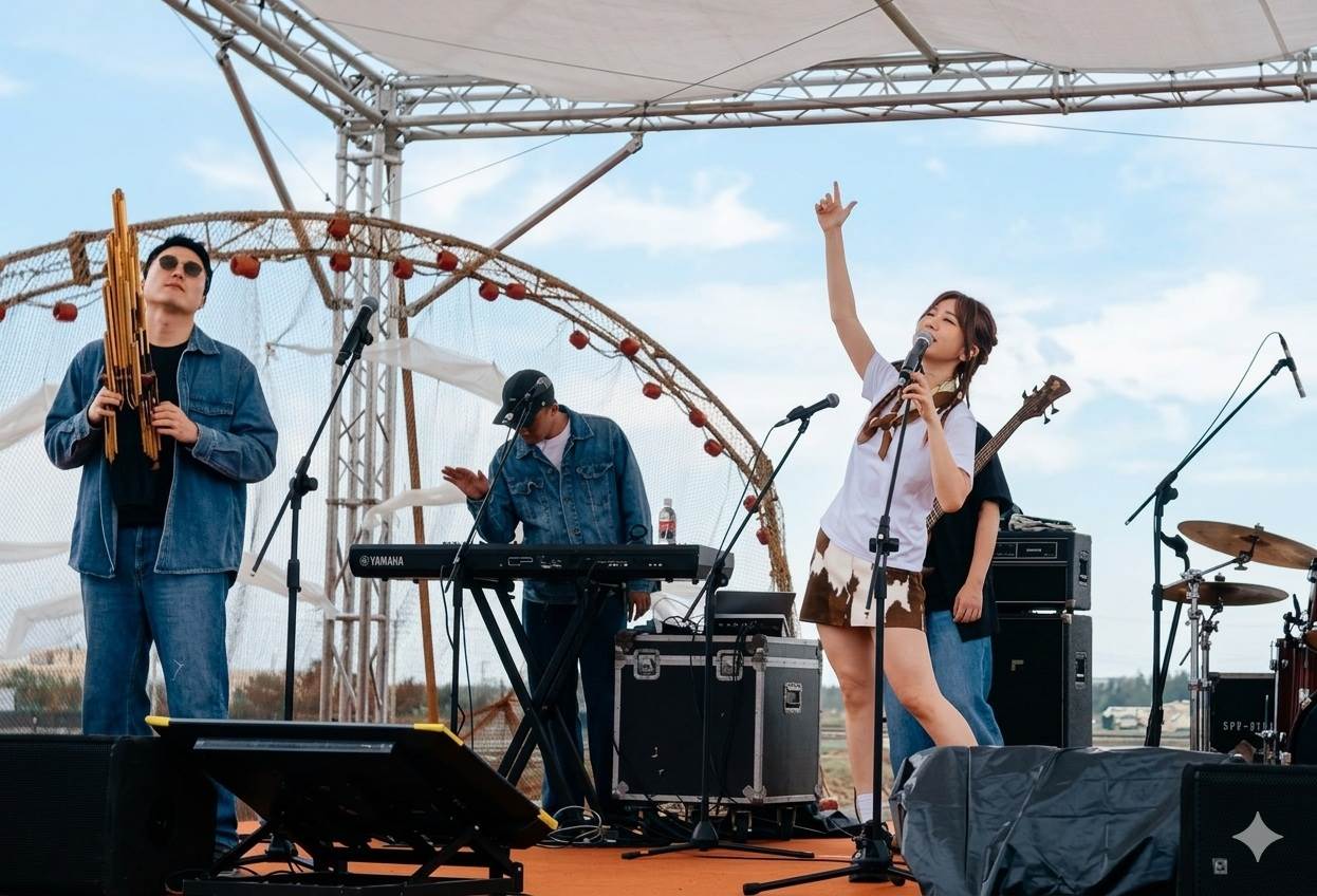 蔡家蓁「神預言」一句話嗆「不會下」真的放晴擊退大雨受封「太陽之女」。（圖／想不到娛樂製造所提供）