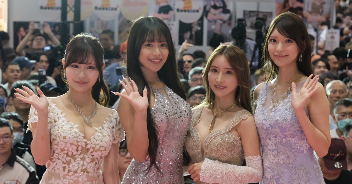 四大女優擔任TAE代言人：鈴之家鈴（左起）、長濱蜜璃、楪可憐、倉木華。（圖／博展國際有限公司提供）