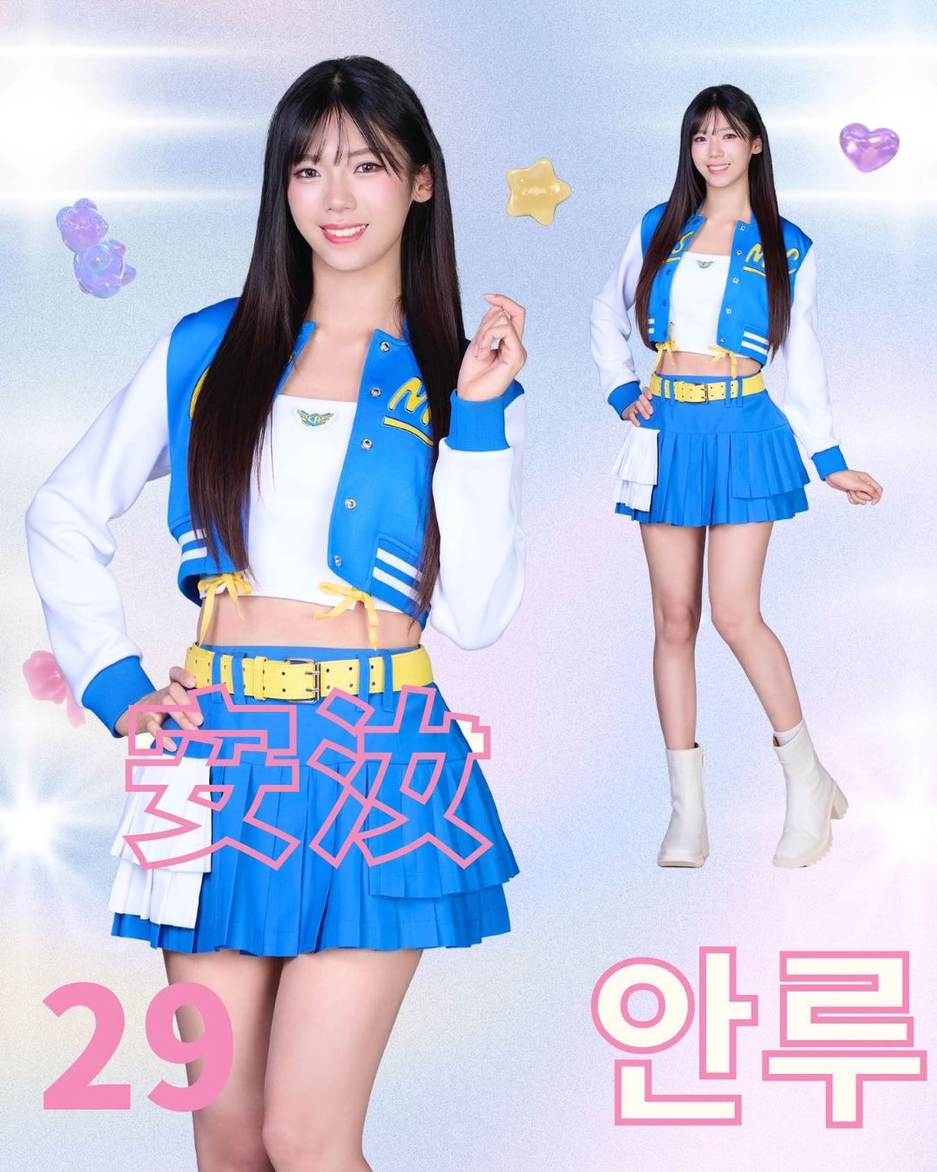 空降選手安汝過去是台啤永豐雲豹啦啦隊「電豹女」成員及舞蹈副總監。（圖／緯來電視網提供）