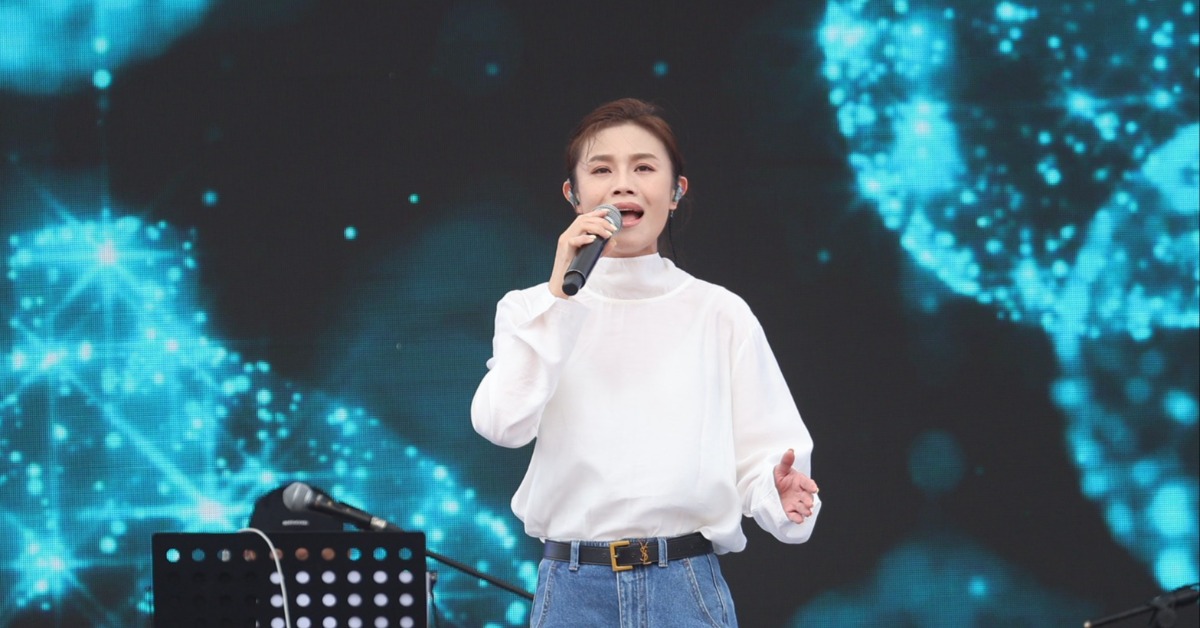 朱海君消瘦現身音樂會活動。（圖／東森娛樂）