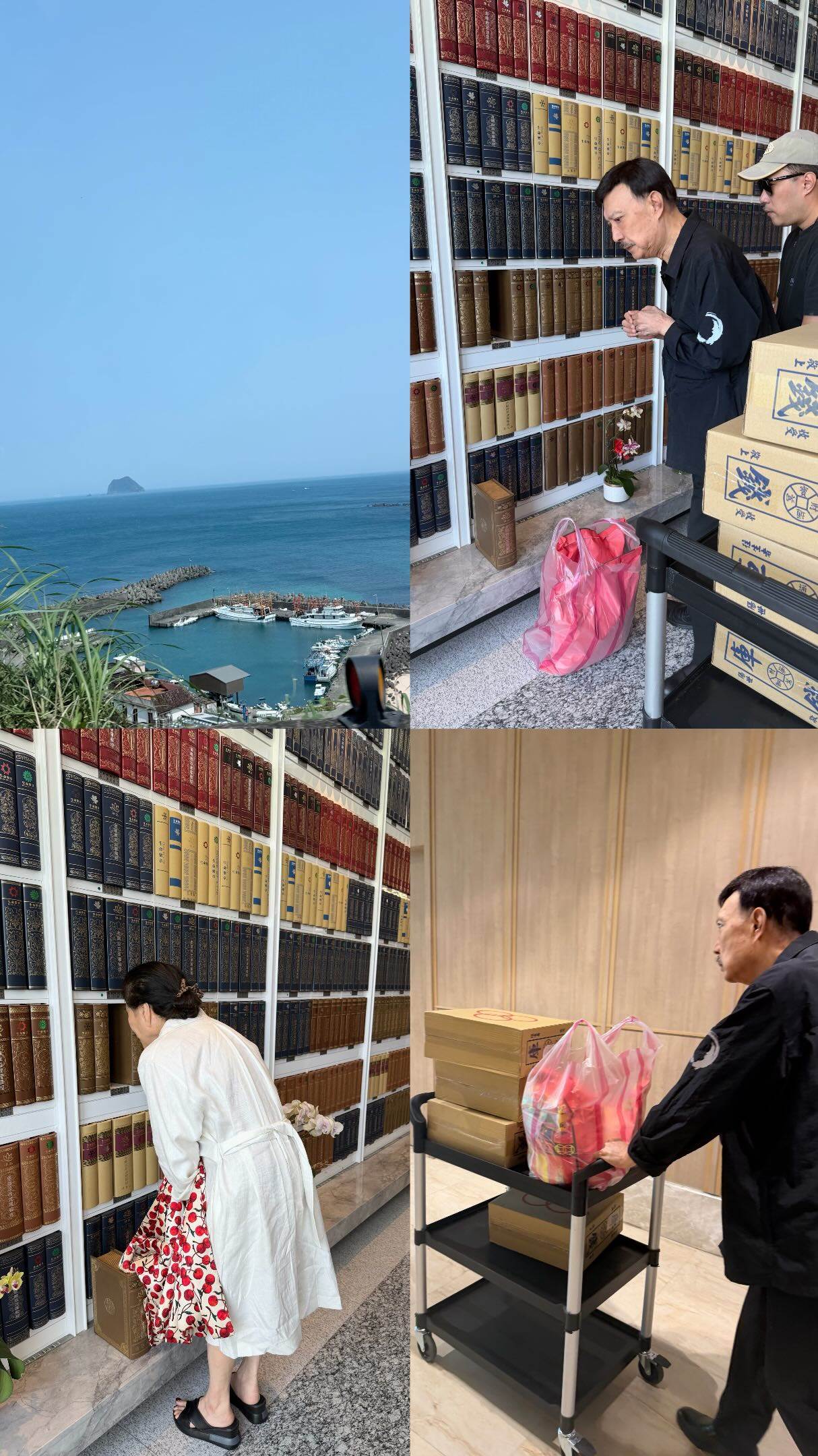 余祥銓分享一家到墓園探望余苑綺的照片。（圖／翻攝自余祥銓Threads）