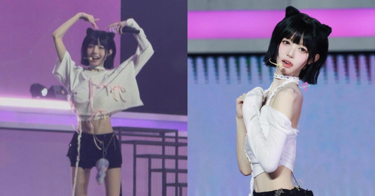 女團tripleS成員采湲（채원）近日由於過瘦而引發爭議。（圖／翻攝自X）