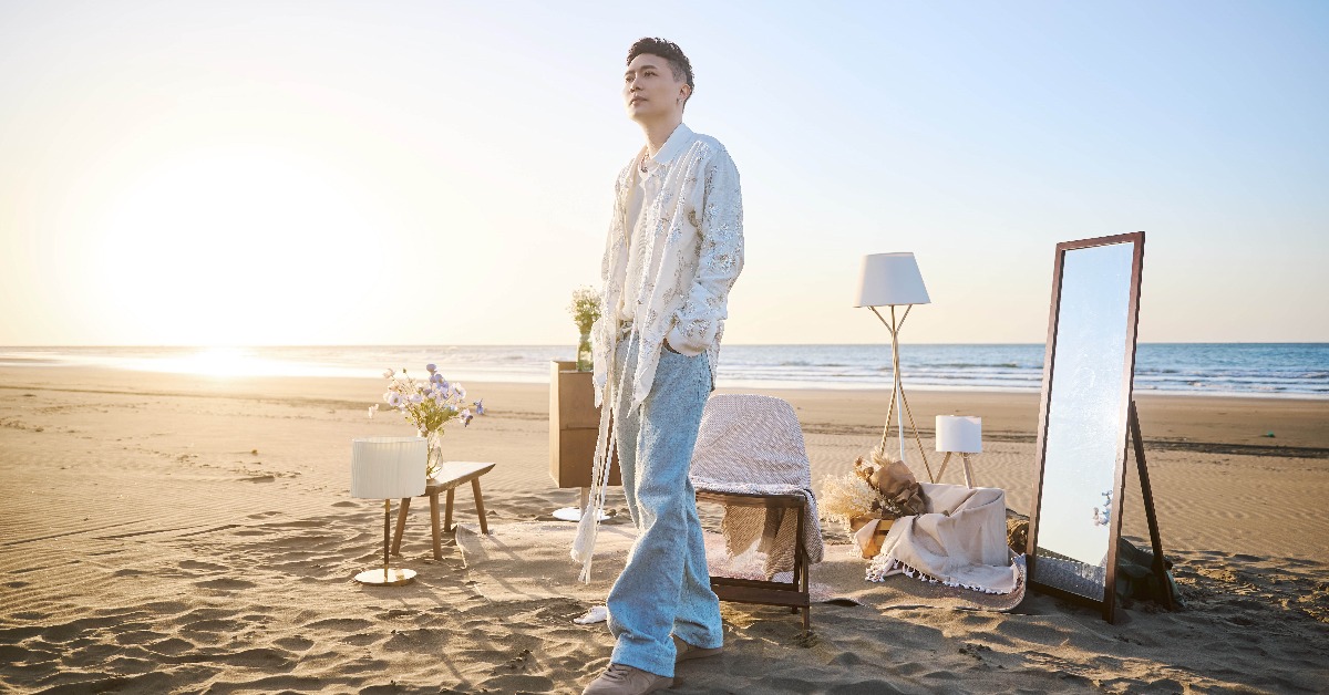 蕭秉治〈頻率〉MV拍攝，幸運遇上一週內唯一的大晴天。（圖／相信音樂提供）