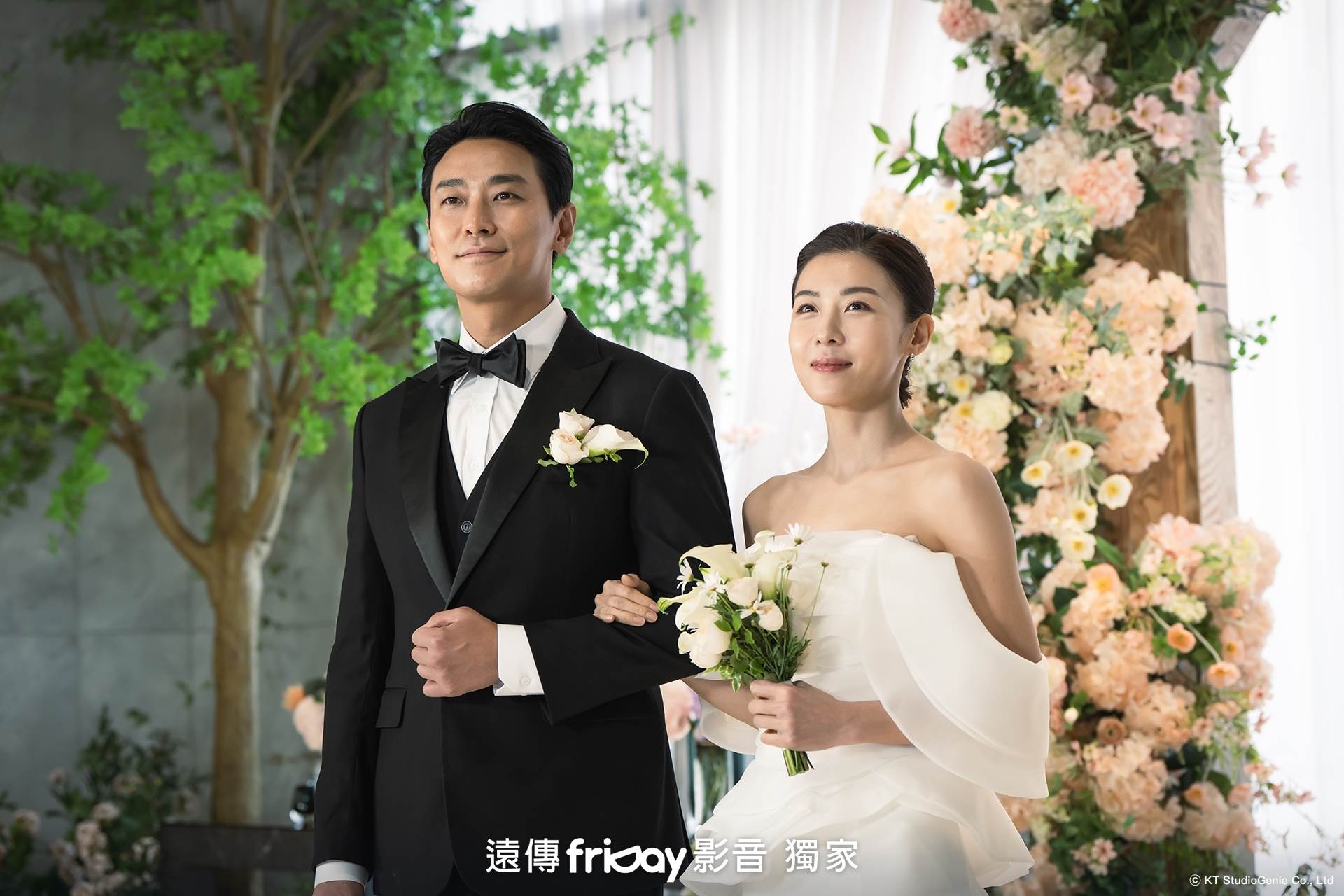 韓劇《權慾之巔 Climax》雙主演朱智勛、河智苑。（圖／friDay影音提供）