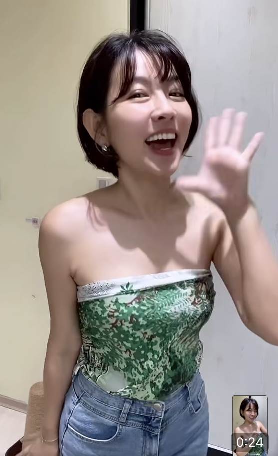 女星米可白（趙亦瑄）換新造型並曬出跳舞影片。（圖／翻攝自米可白臉書）