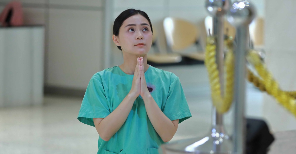 方琦在《農曆三月二十三》中飾演護理師琪琪。（圖／北投映像電影提供）