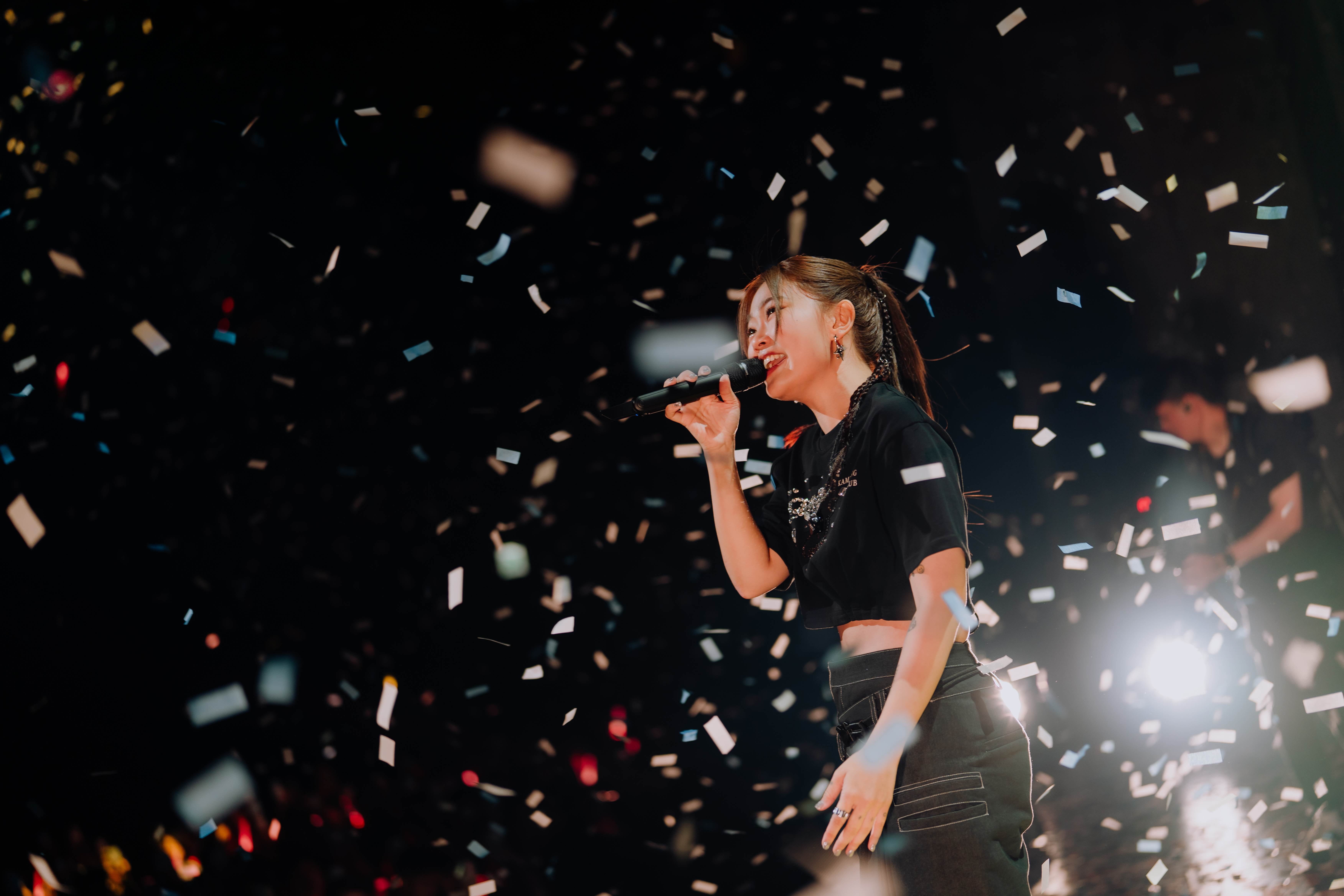 馬來西亞創作女聲DIOR大穎對台灣歌迷對熱情印象深刻。（圖／KKLIVE提供）