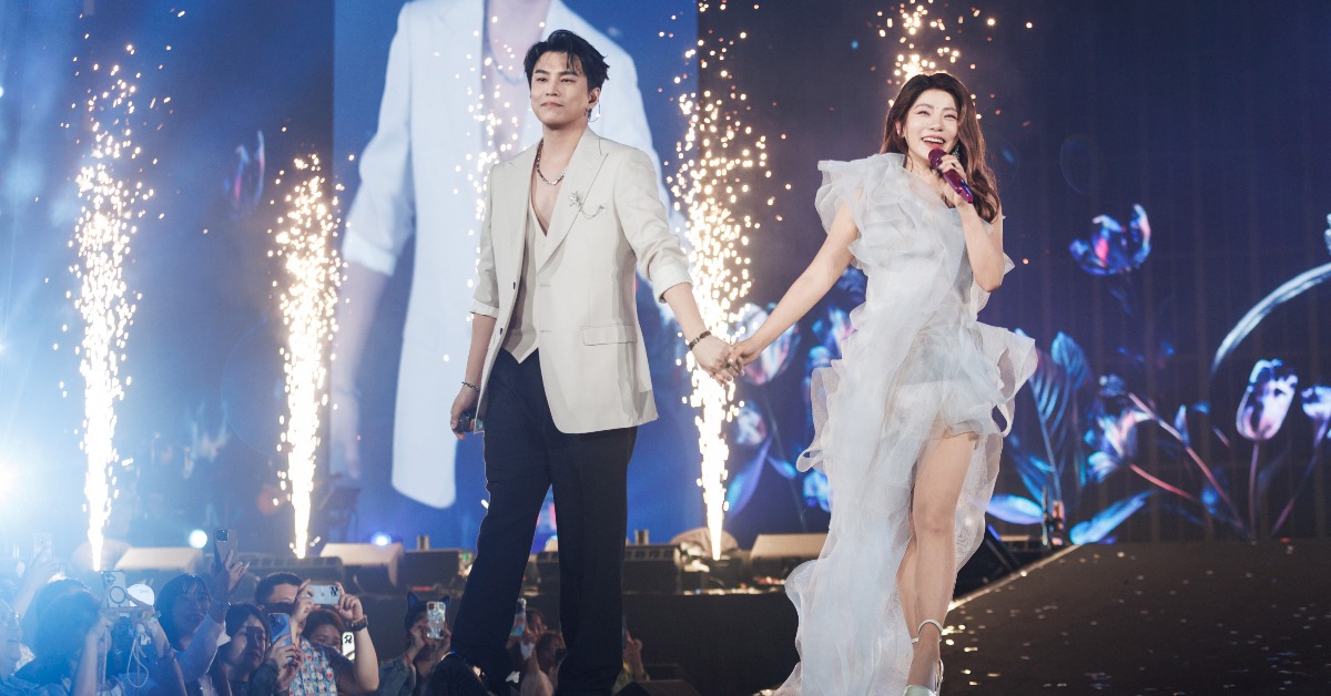 丁噹《夜遊 A Night Tour》夜未眠巡迴演唱會高雄巨蛋再找好友蕭景鴻（阿弟）。（圖／相信音樂提供）