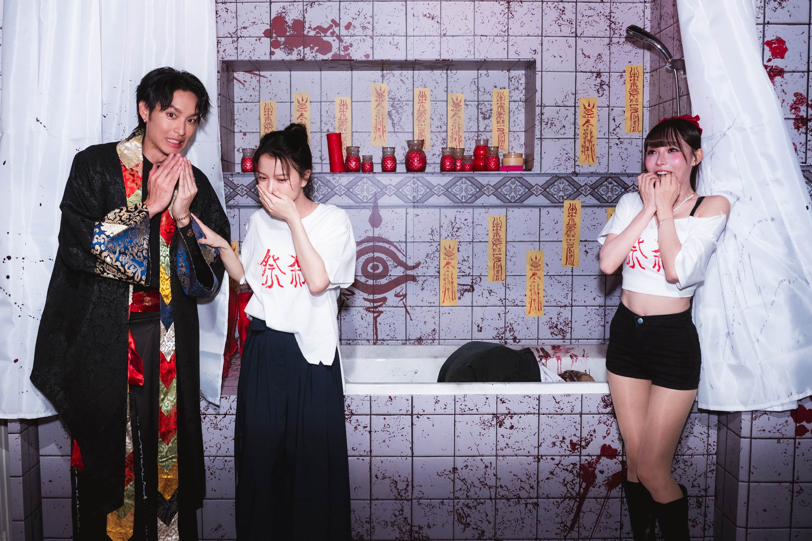 電影《祭弒》特別於西門威秀影城打造沉浸式電影主題展。（圖／威視電影）