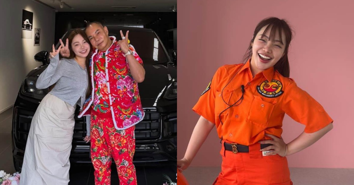 百億身家的「竹北吊車大王」胡漢龑和正妹女兒。（圖／翻攝自胡漢龑女兒 IG）