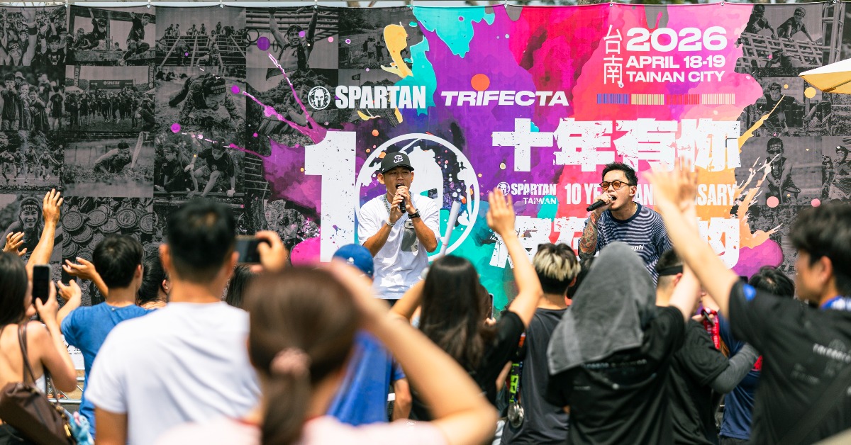 斯巴達障礙跑表演嘉賓草屯囝仔這次不只是上台演出，更親自下場參賽。（圖／寬寬整合提供）