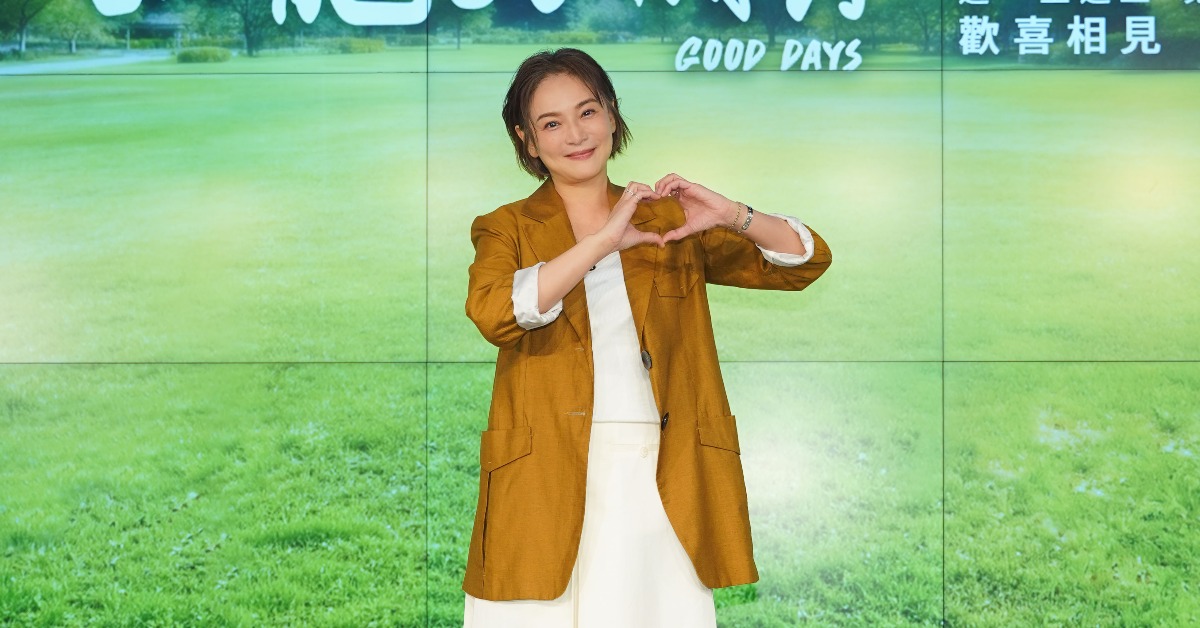 梁家榕出席《臥龍好歲月》首映記者會。（圖／大愛）