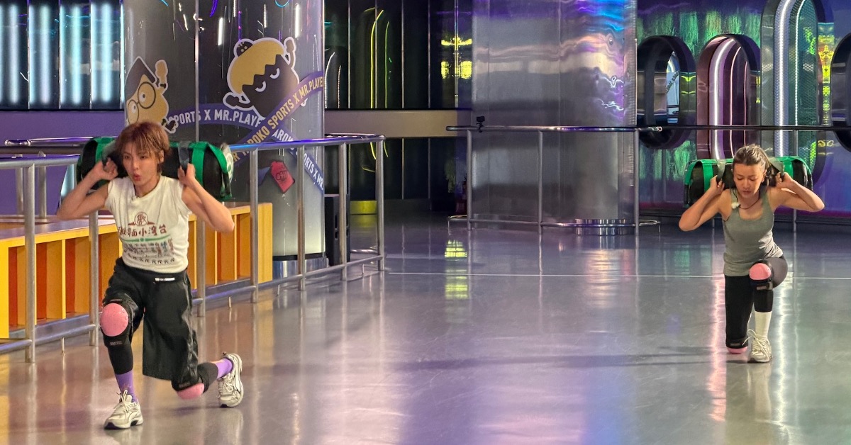 徐小可、曾雅蘭在節目中對決。（圖／《全城地圖：最強明星隊》提供）