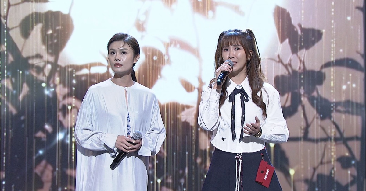 朱海君登上節目與蘇宥蓉合唱。（圖／中視提供）