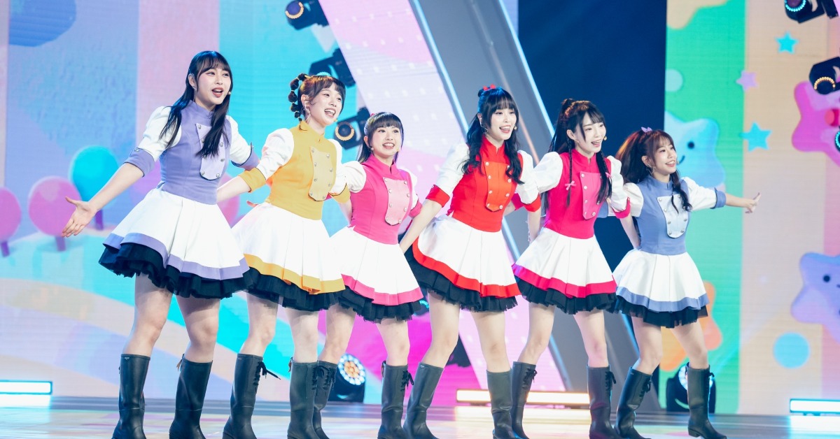 YOYO家族派出葡萄姐姐(左起)、百香果姐姐、蔓越莓姐姐、番茄姐姐、櫻桃姐姐、天竺鼠姐姐應戰。（圖／緯來電視網提供）