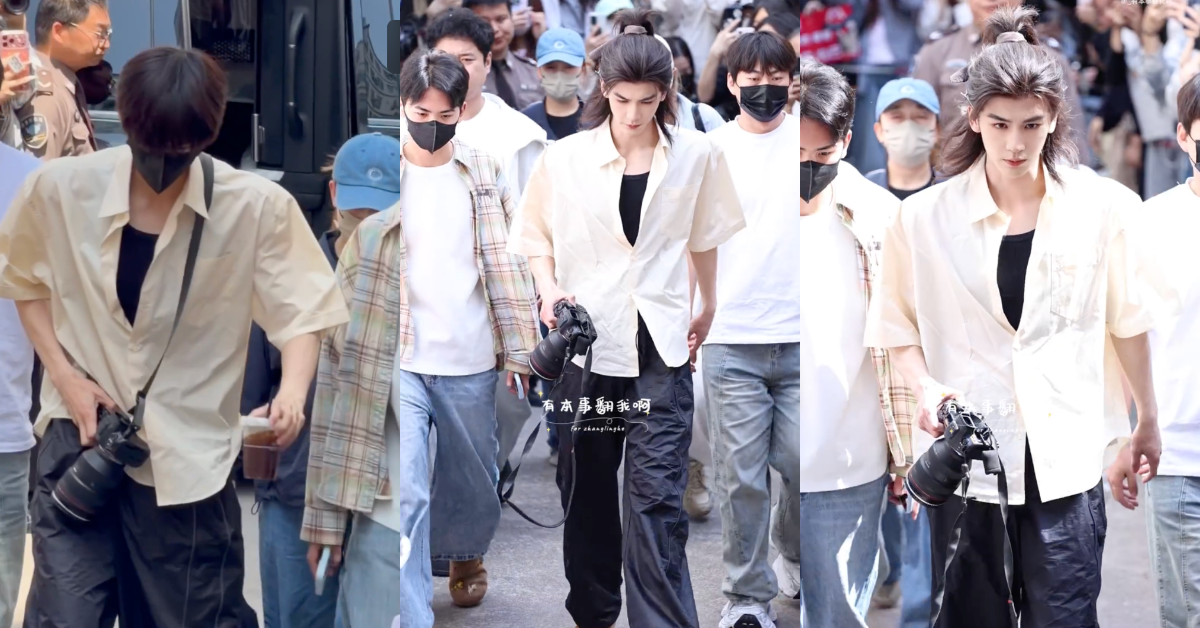 男神張凌赫走路一瘸一簸的。（圖／翻攝自微博）