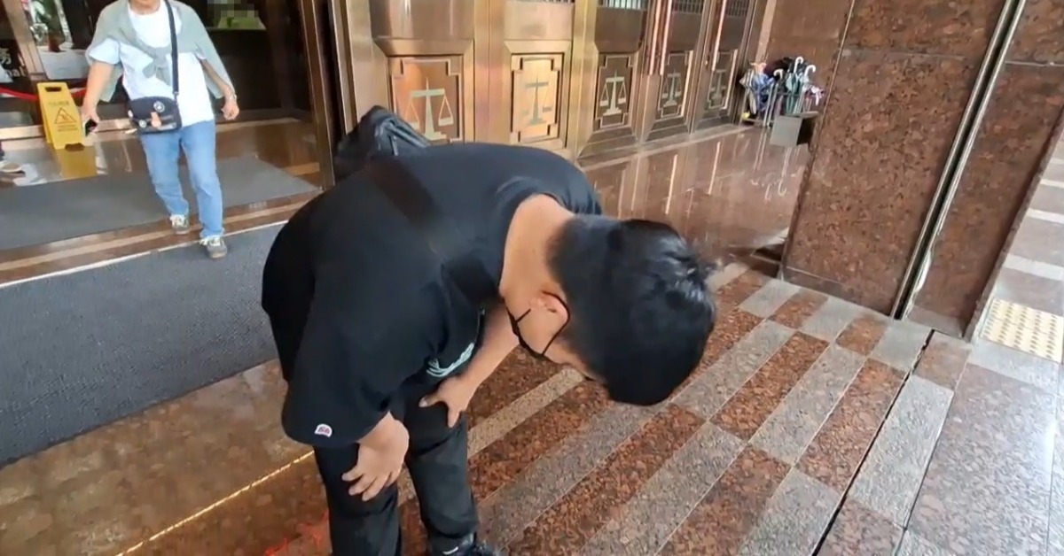 邱軍道歉。（圖／東森新聞）