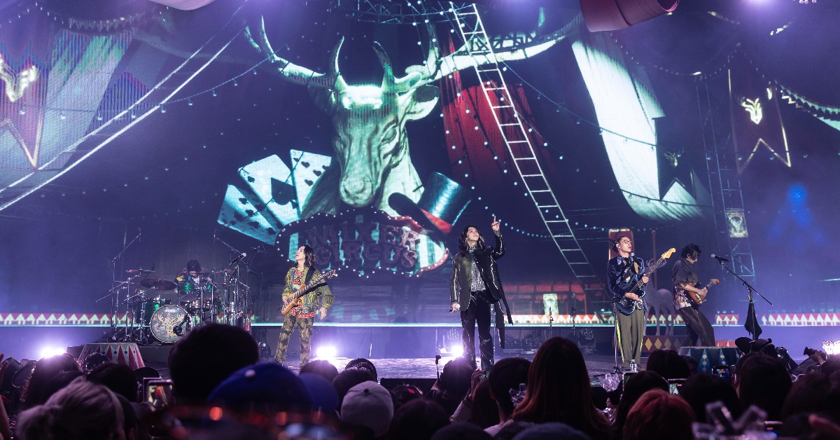 金曲樂團麋先生〈大馬戲團 CircUs Max〉2026馬戲團運動嘉年華首場震撼開唱。（圖／相信音樂提供）