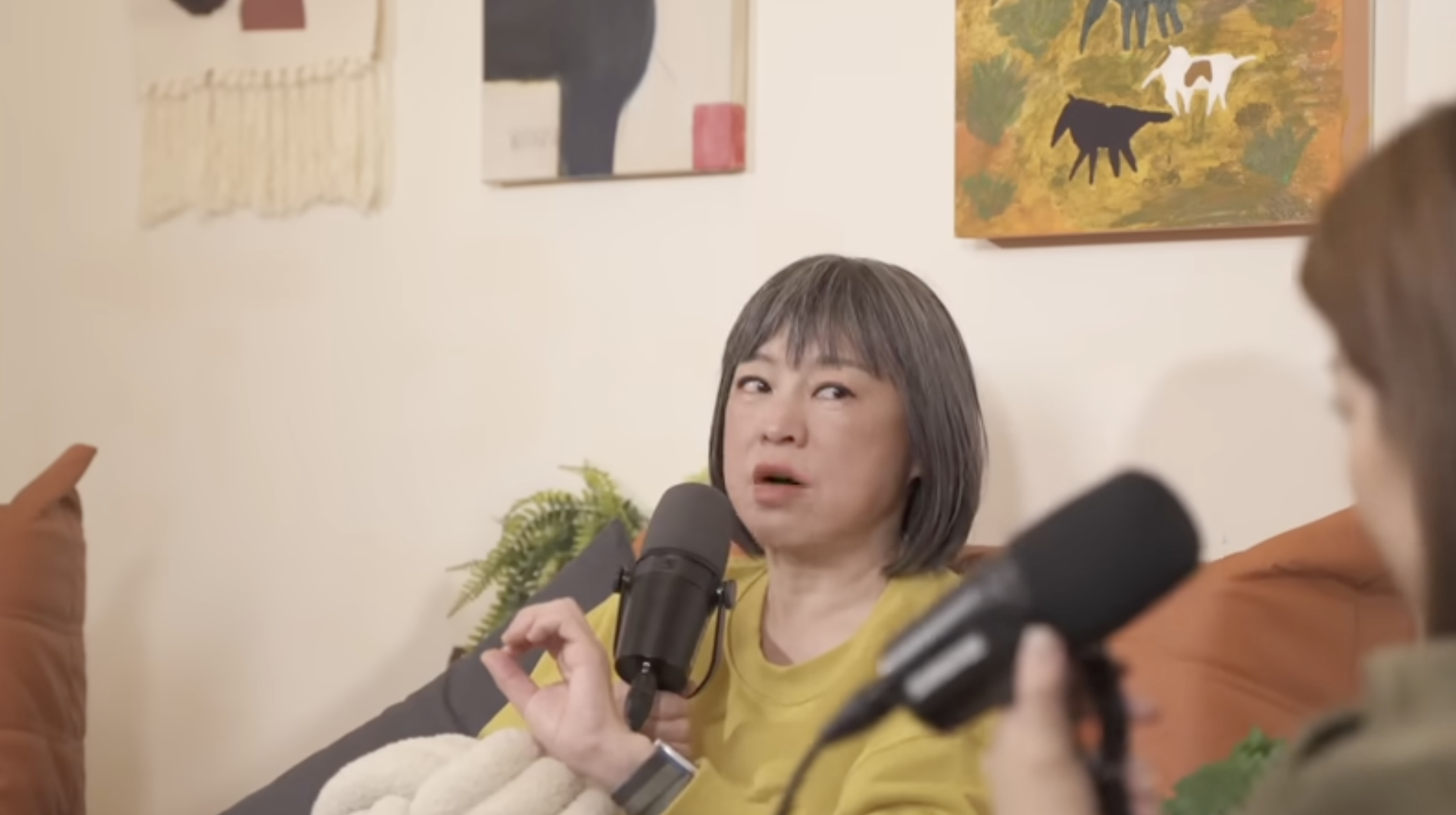 范琪斐在節目中大方認愛。（圖／翻攝自YouTube @范琪斐的美國時間）