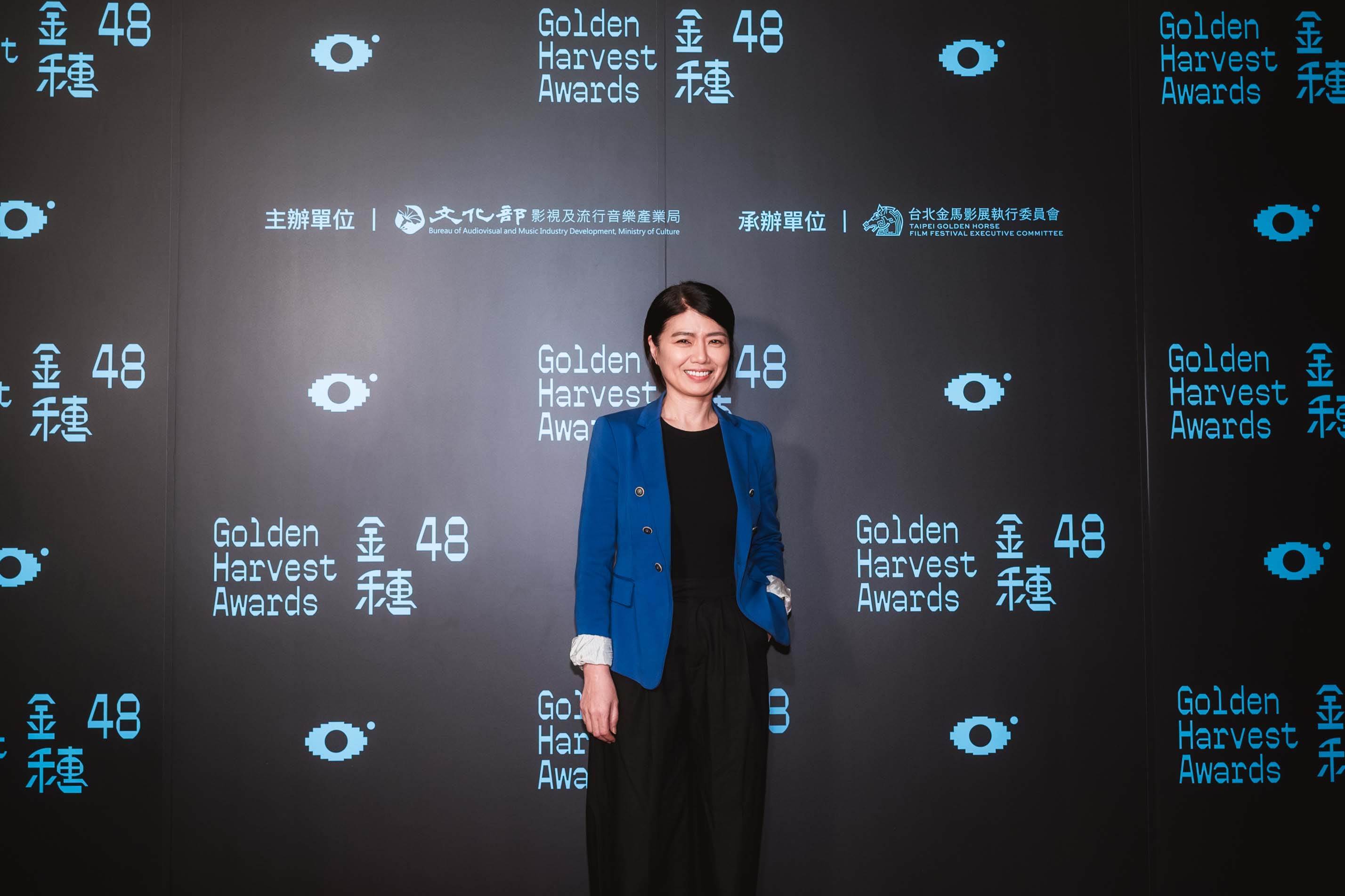 嚴藝文同時擔任頒獎嘉賓及評審。（圖／金馬執委會提供）
