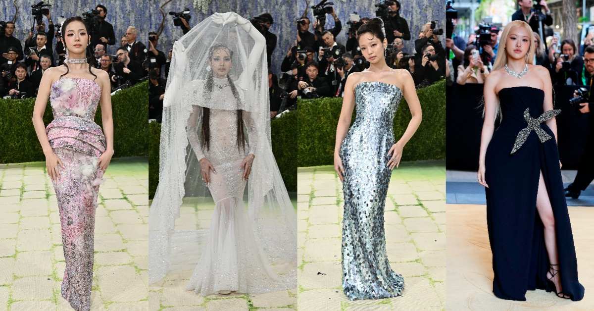 BLACKPINK首度全員合體出席Met Gala。（圖／美聯社）