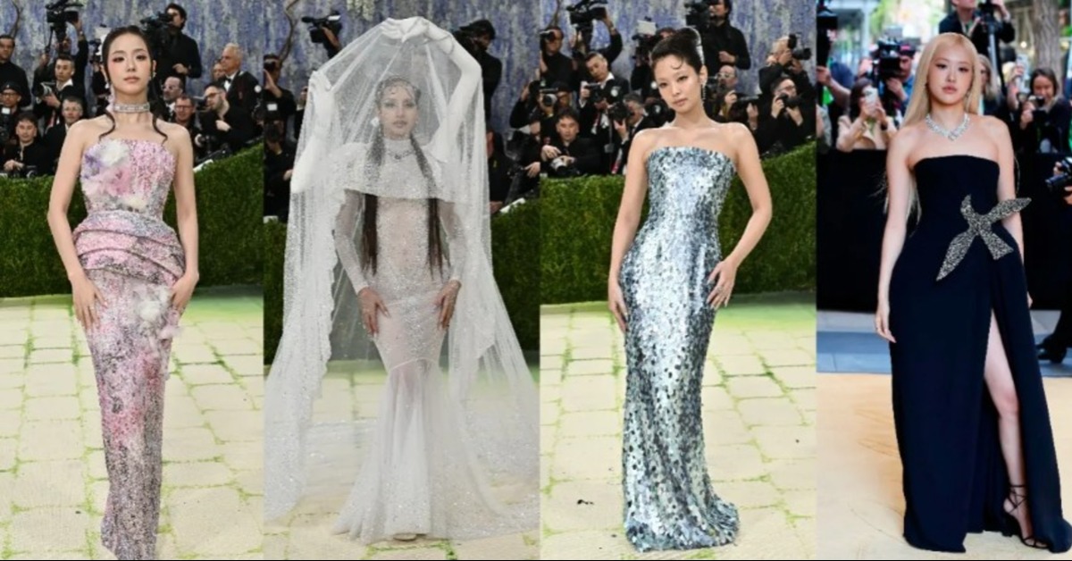 BLACKPINK首度全員合體出席Met Gala。（圖／美聯社）
