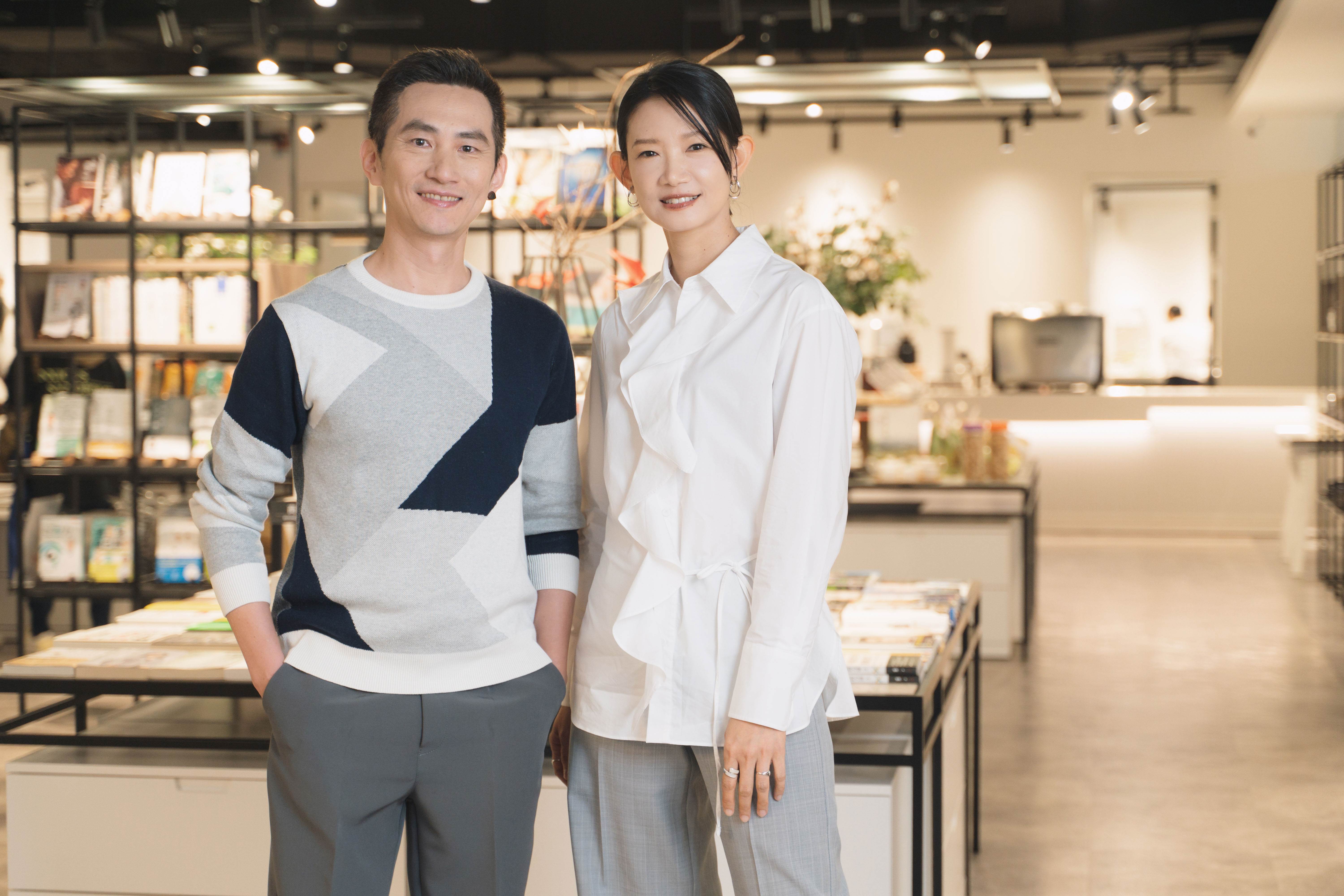 《大愛街2巷》李辰翔、吳奕蓉出席茶敘。（圖／大愛）