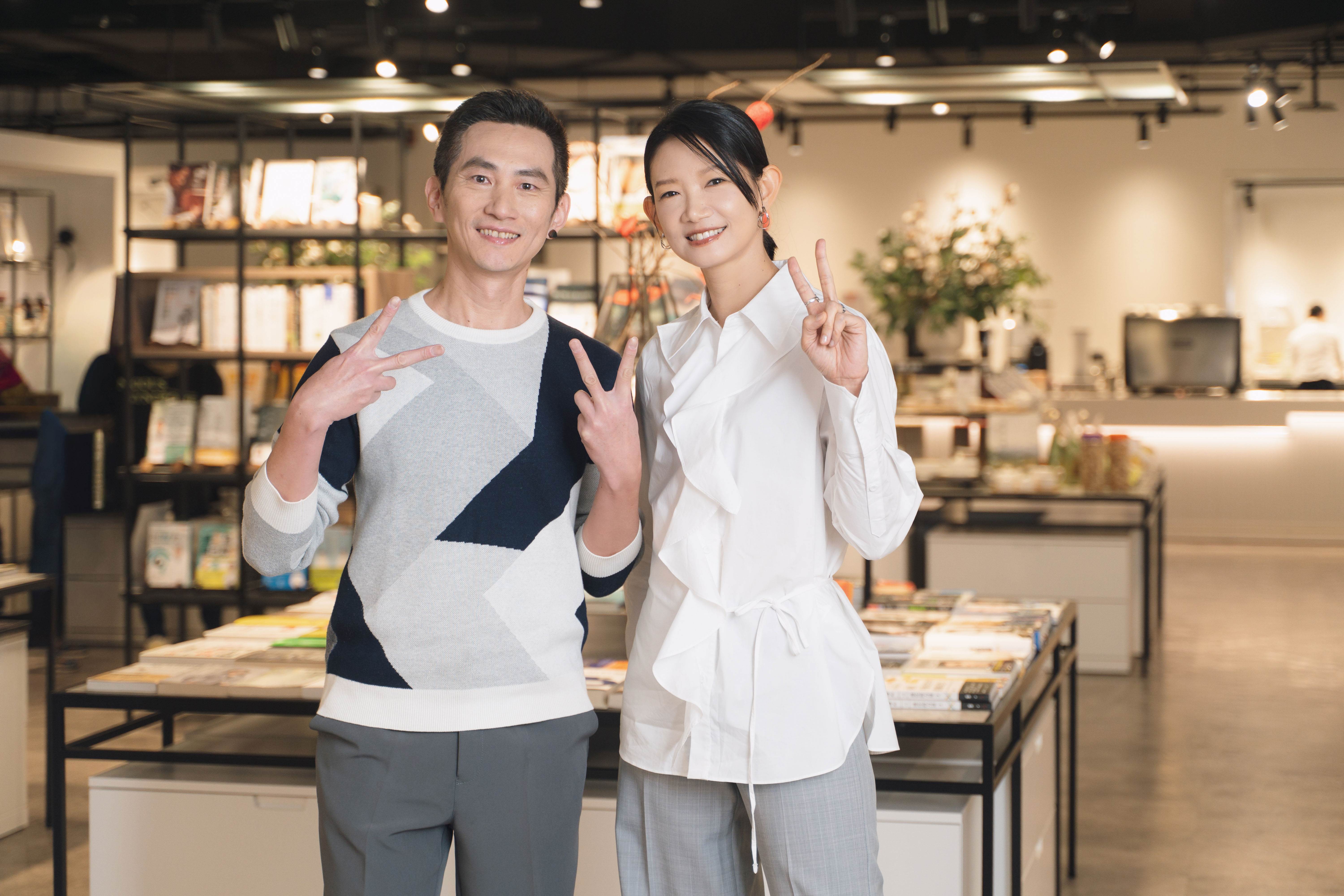 李辰翔、吳奕蓉出席《大愛街2巷》茶敘。（圖／大愛）