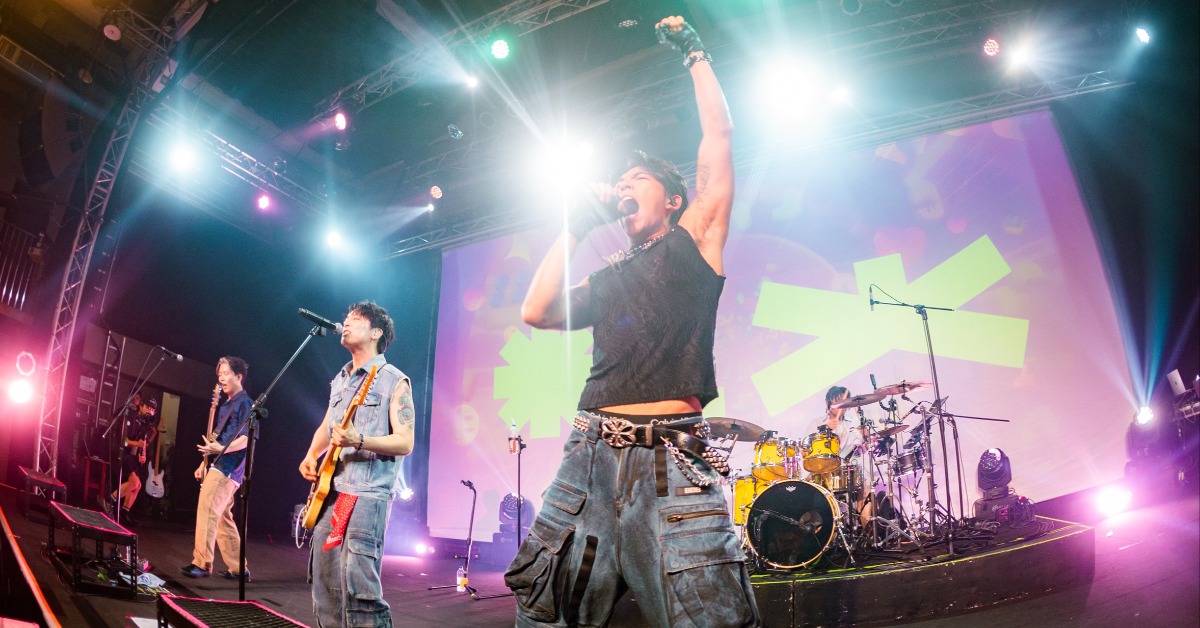 粗大Band日前於Legacy Taichung開唱。（圖／連鍾玖美滿娛樂提供）