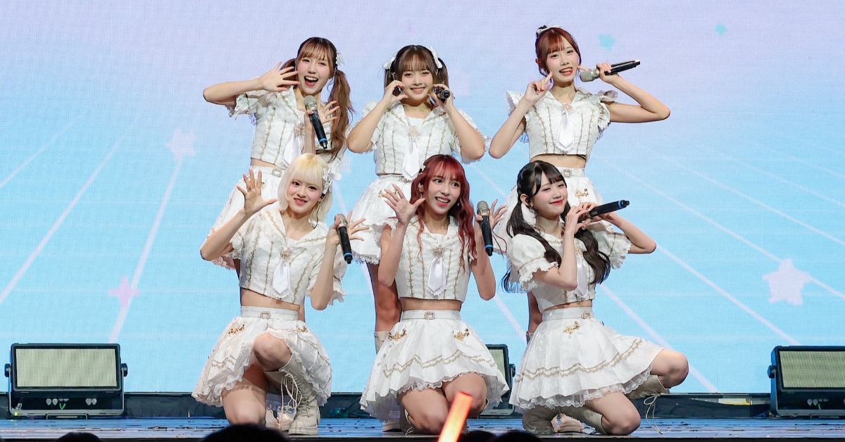 女團TPE48日前舉辦「期別 Fan Meeting」，各期生帶來不同演出（後排左起：劉曉晴.張羽翎.蔡亞恩，前左蔡伊柔.林易沄.林于馨）。（圖／好言娛樂提供）