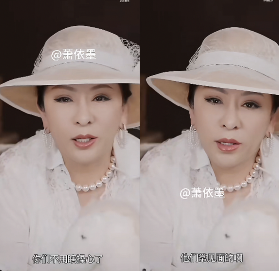 向太受訪時回應向佐、郭碧婷婚姻狀況。（圖／翻攝自微博＠蕭依墨）