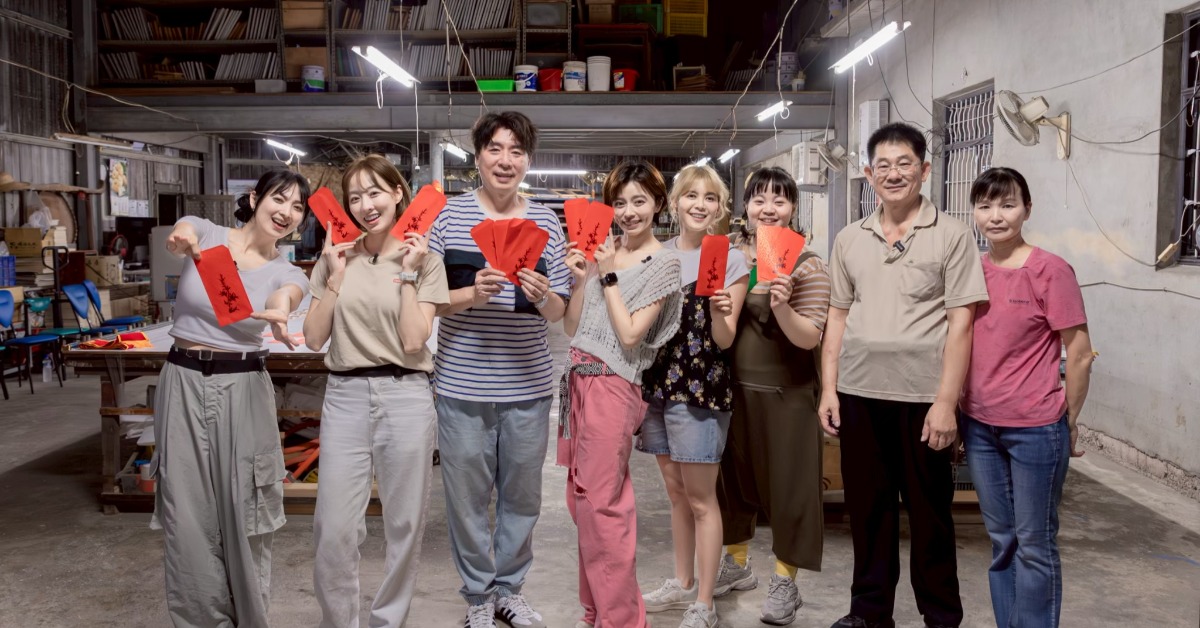 阿喜(左起)、夏語心、梁赫群、王瞳、林柏妤、宮美樂現身南投。(圖／公視台語台提供)