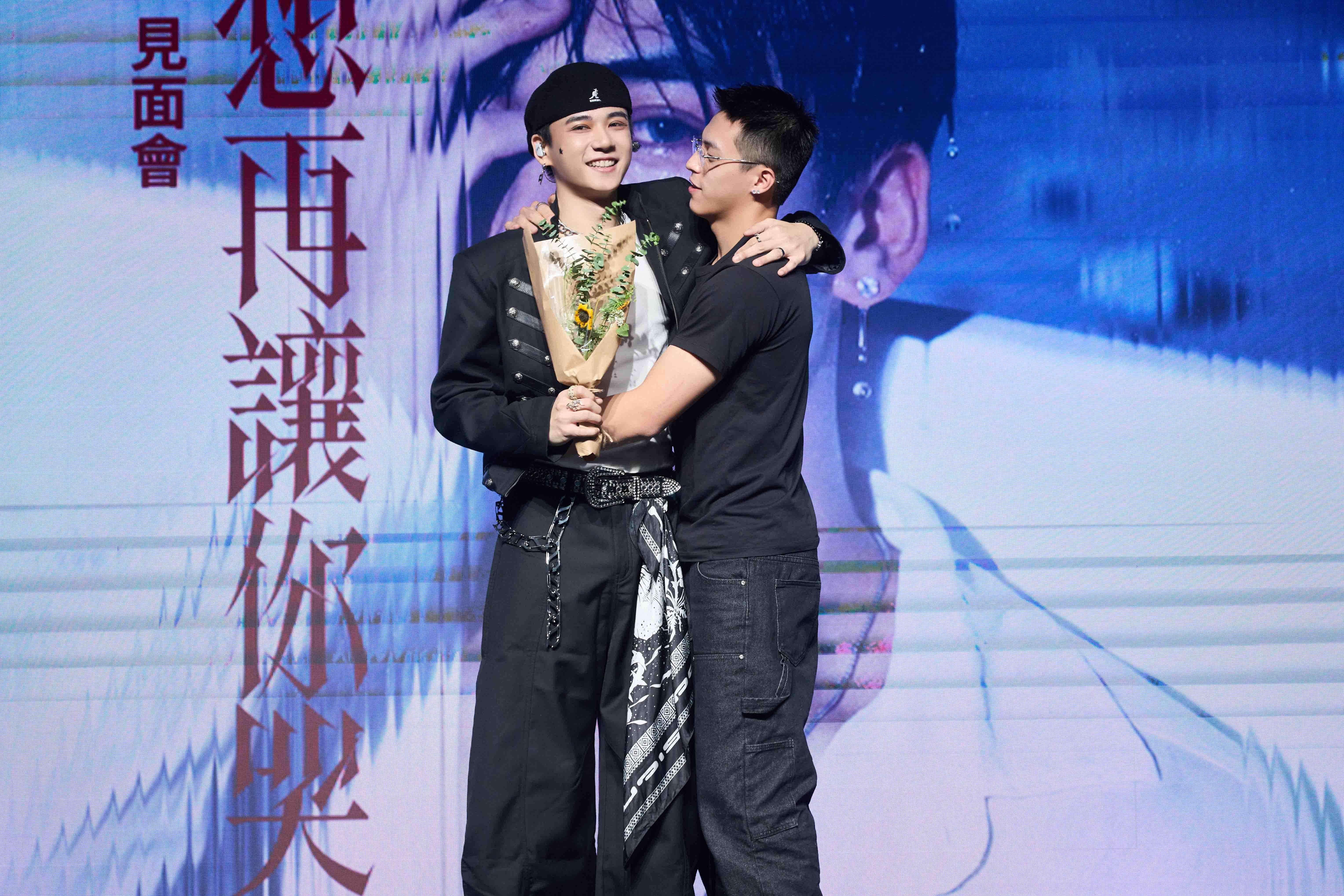 男團Ozone隊長周祖安舉辦個人見面會，李哲言以驚喜嘉賓之姿悄悄現身。（圖／索尼音樂提供）
