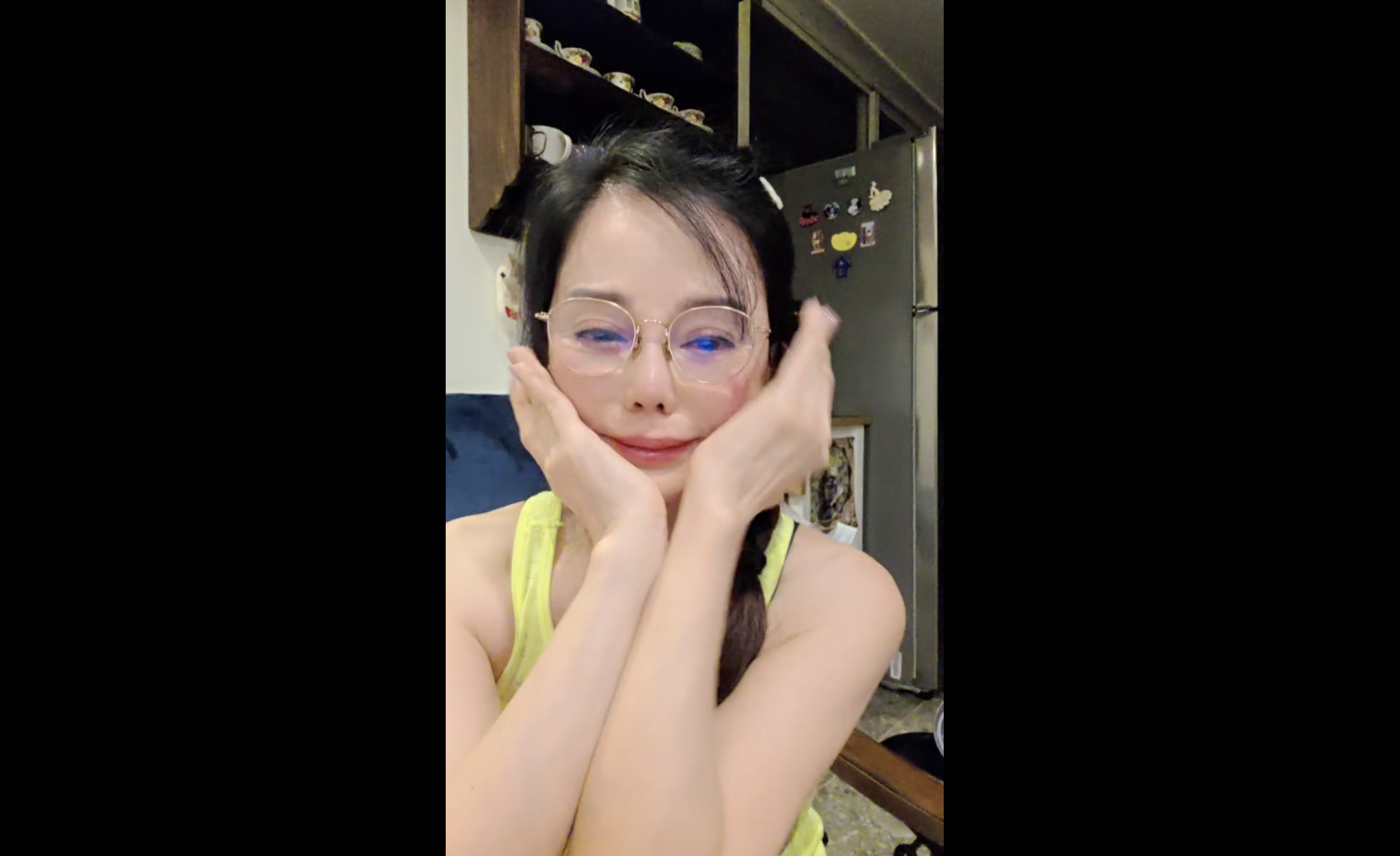 狄鶯直播為兒子抱不平痛哭。（圖／翻攝自狄鶯Twitch）