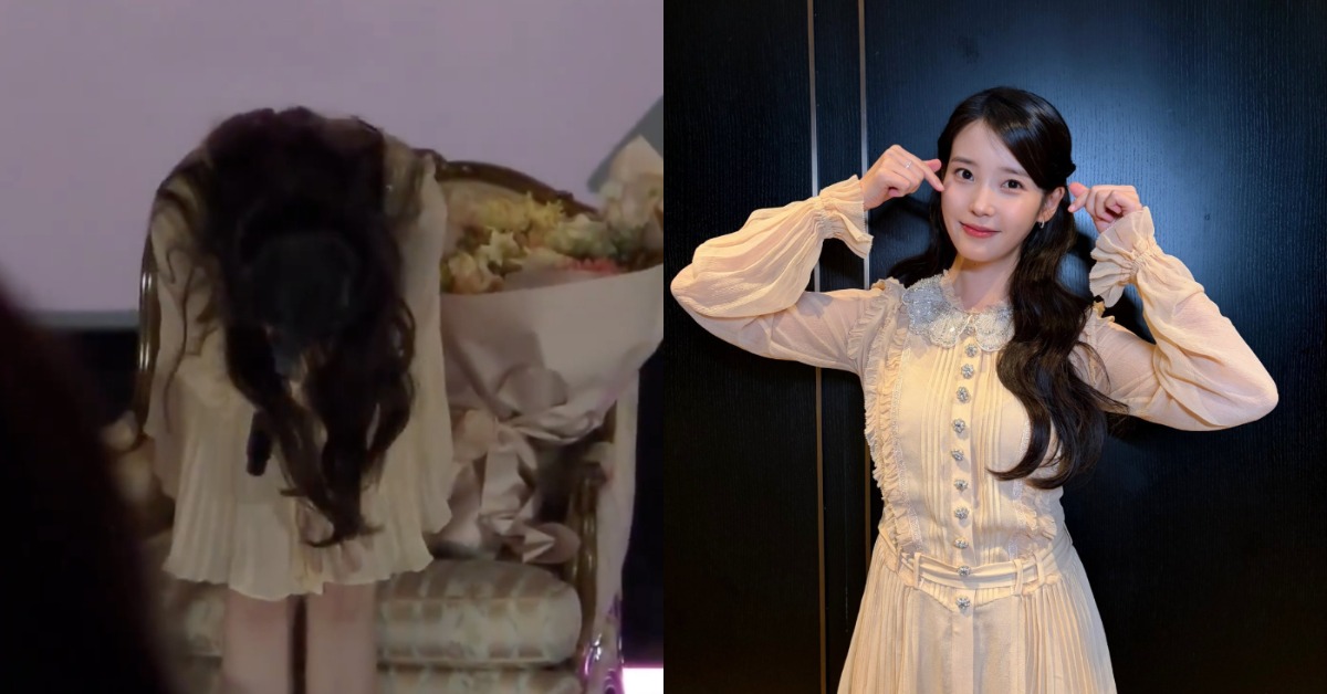 南韓女星IU（李知恩）舉辦生日粉絲見面會，並在最後哽咽告白後和UAENA傳達感謝之意。（圖／翻攝自X）