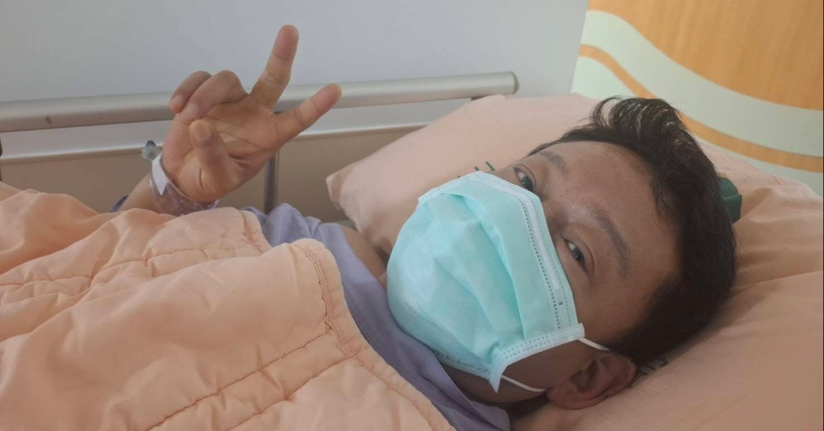 李康生今（21）日入院動心導管手術。（圖／翻攝自蔡明亮臉書）