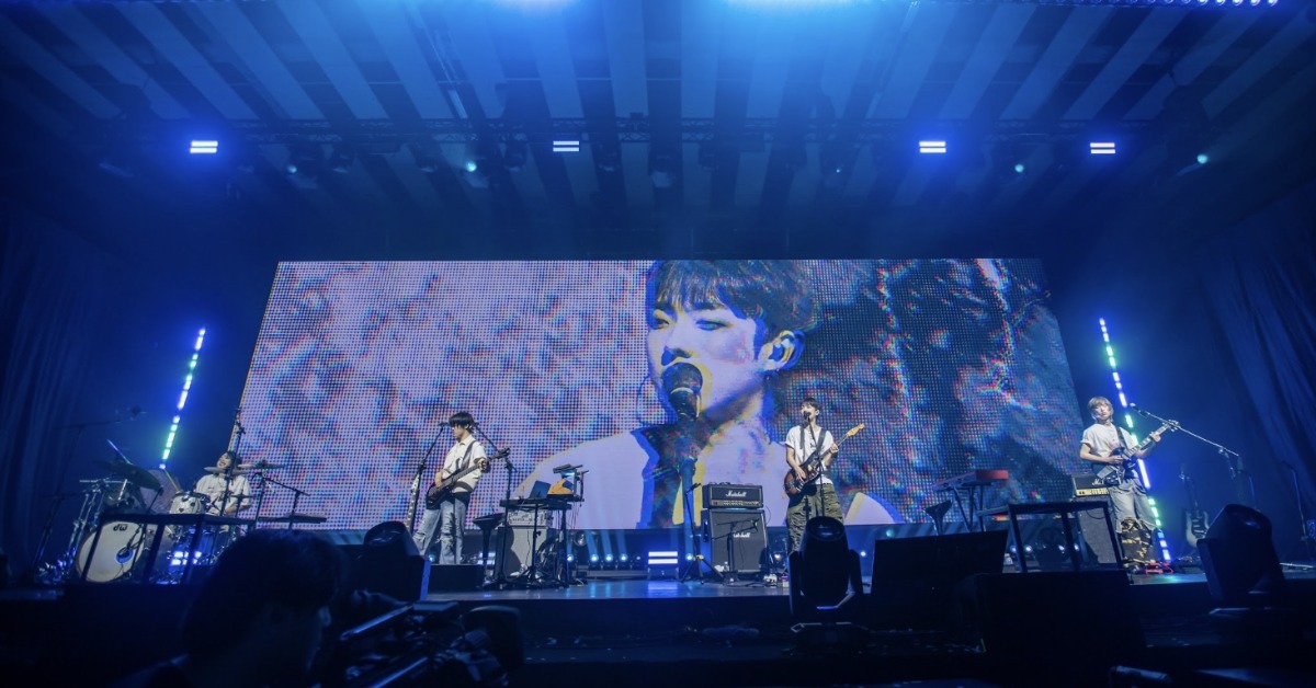 南韓樂團Dragon Pony在國立台灣大學綜合體育館盛大開唱。（圖／D-SHOW TAIWAN提供）