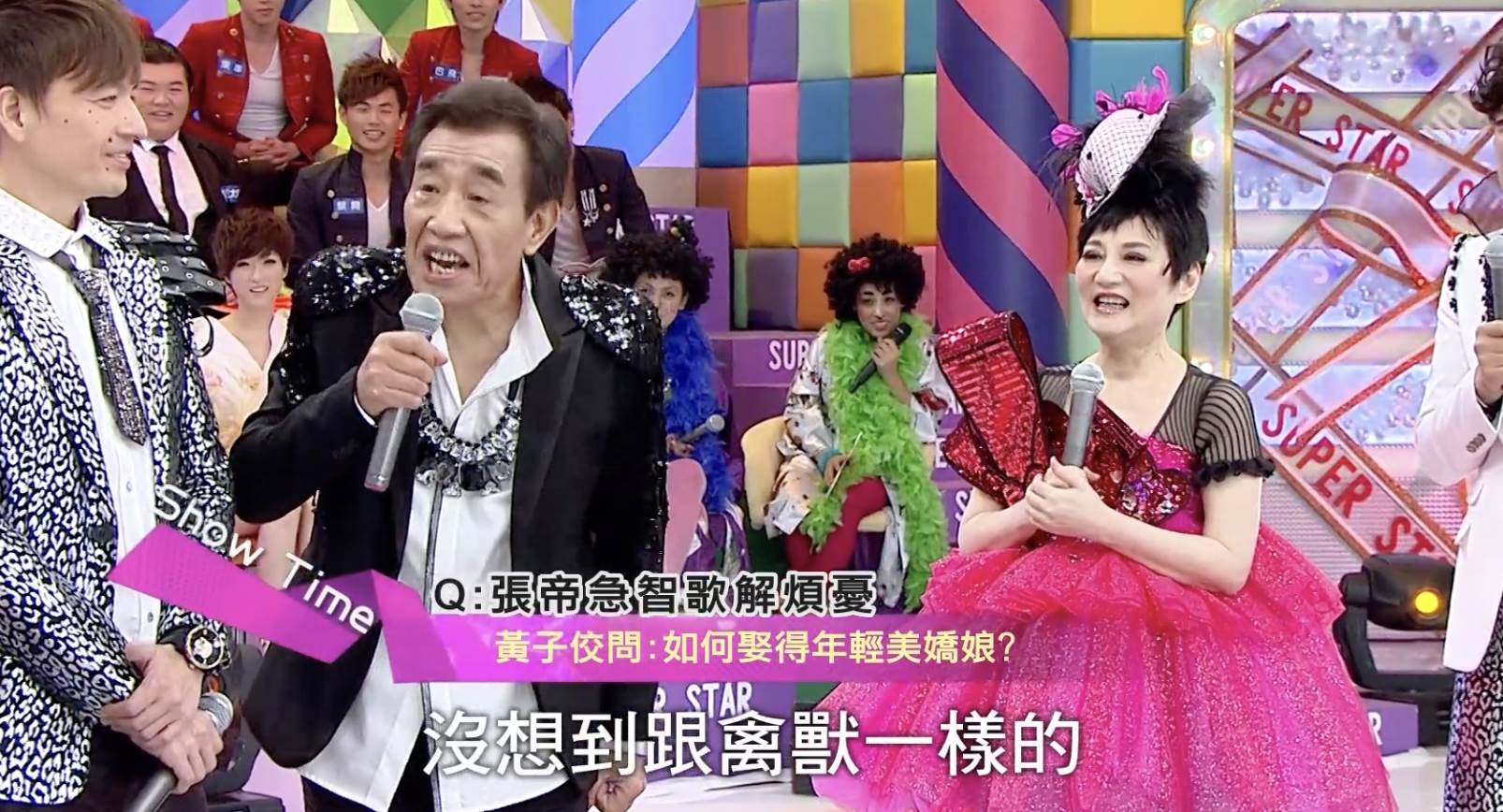 張帝在節目開玩笑說黃子佼是「禽獸」。(圖/翻攝自 rwrwsuperstar YouTube)