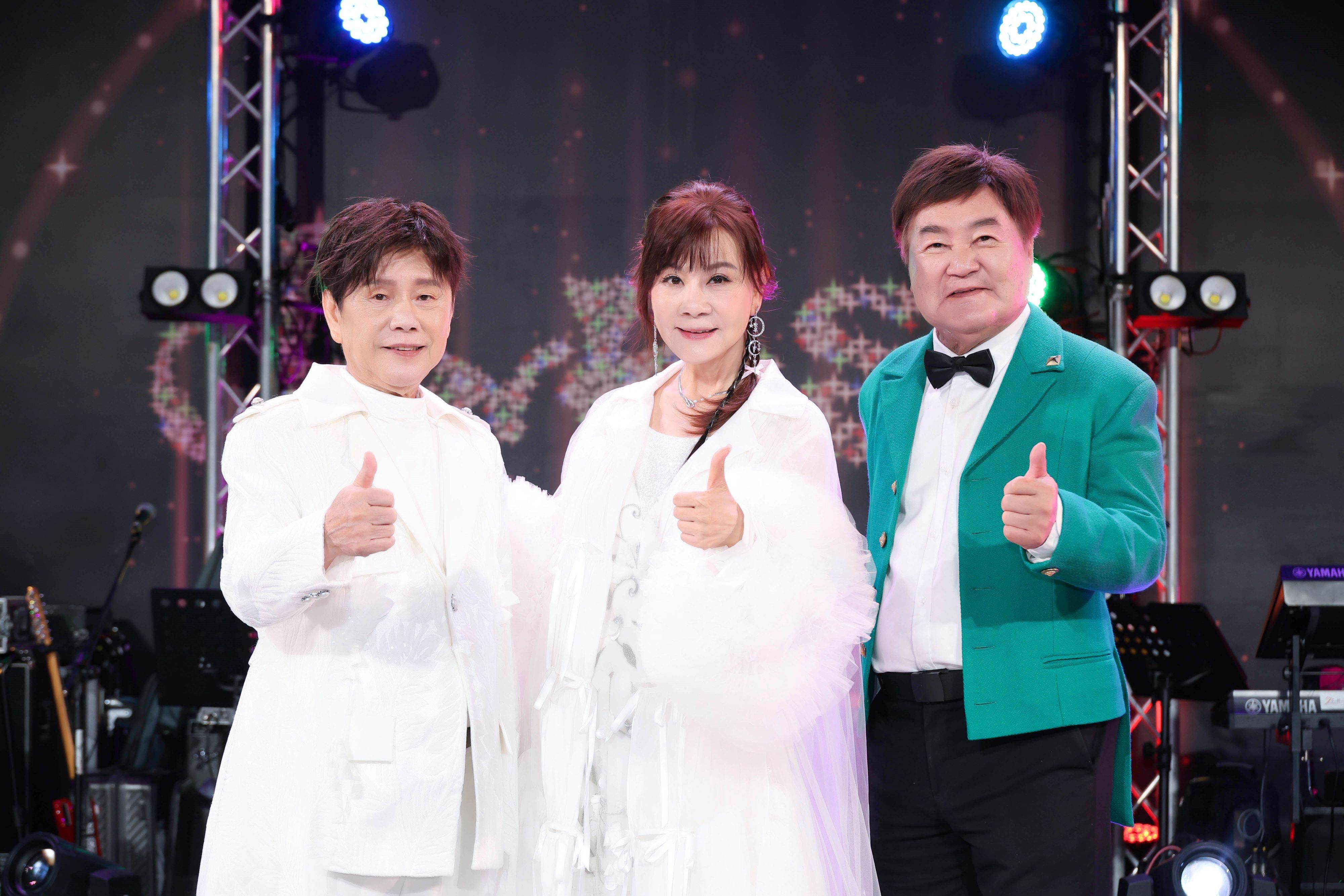 春季限定的《耐斯歌廳秀》壓軸場，龍千玉與老友方駿、黃西田歡喜相聚。（圖／劍湖山世界提供）