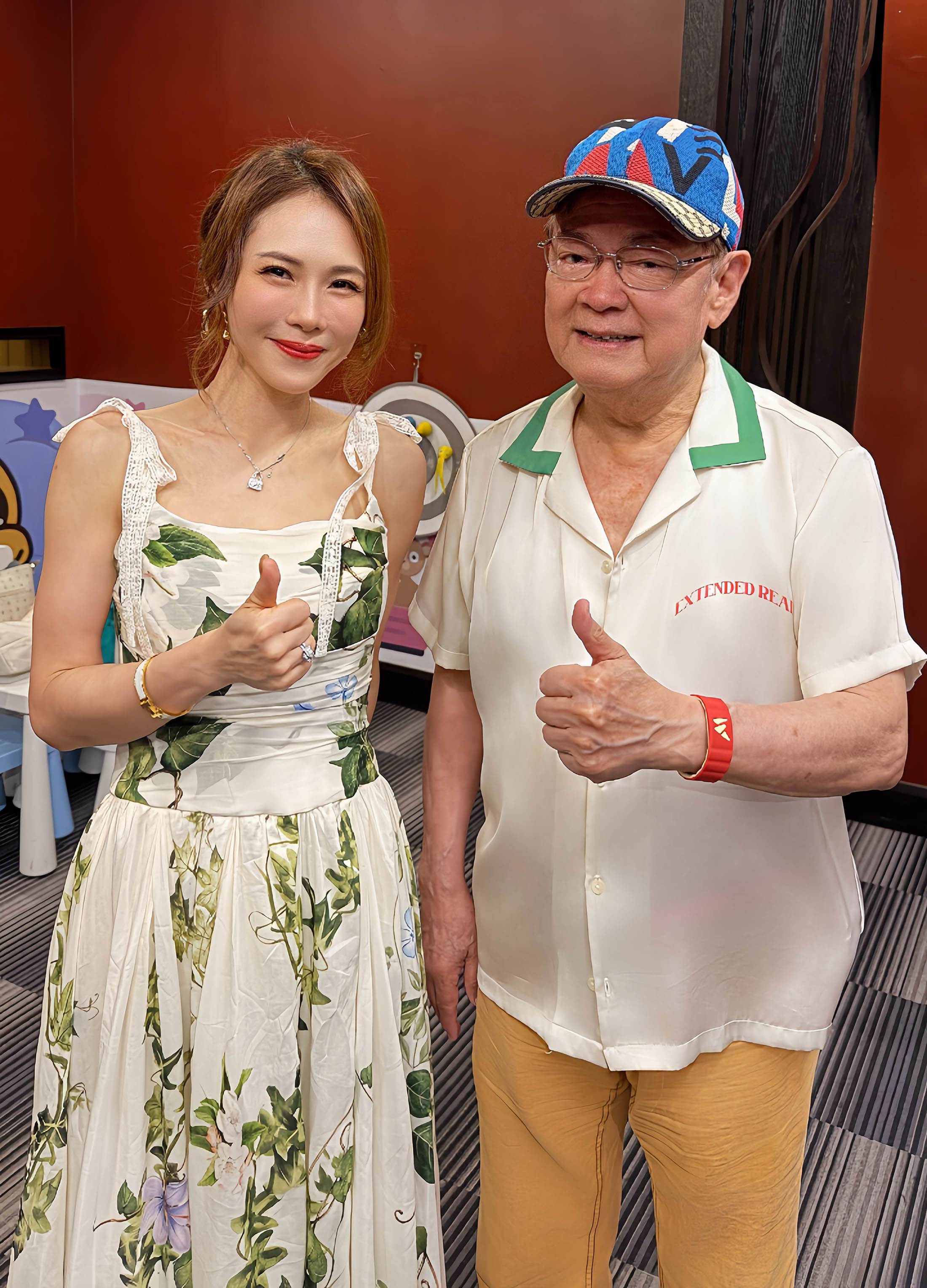 吳申梅日前受優質生命協會邀請，近距離向綜藝界資深前輩劉福助請益觀摩。（圖／喜上梅梢娛樂提供）