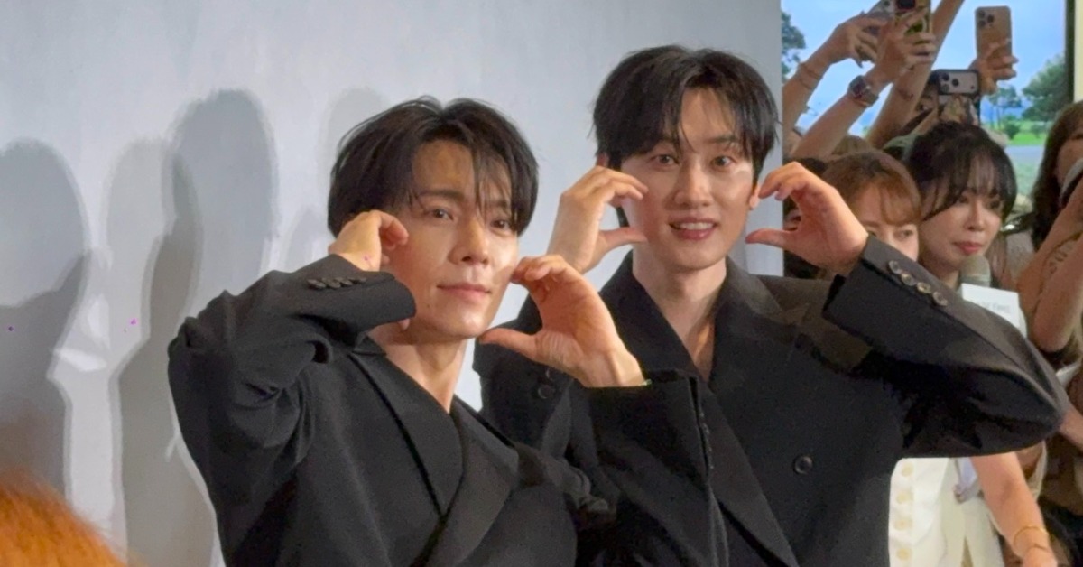 南韓男團Super Junior-D&E成員東海和銀赫出席品牌活動。（圖／記者楊雅芸攝）