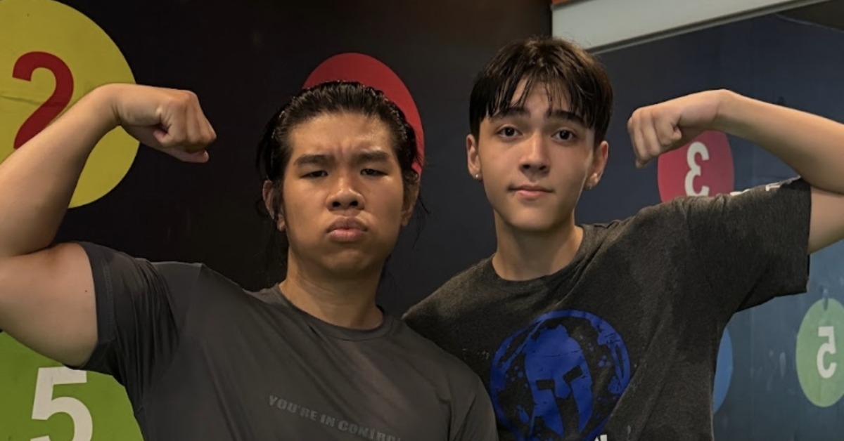 大嘻哈時代人氣歌手比杰和瑞典混血男星Dylan體驗斯巴達等級的魔鬼訓練。（圖／寬寬整合提供）